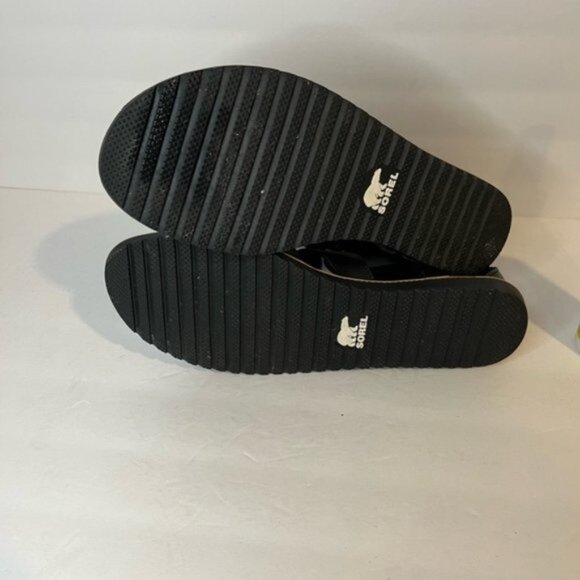 Sorel Bailee Lace Up Sandal Size 8 Black/Noir - Picture 6 of 6